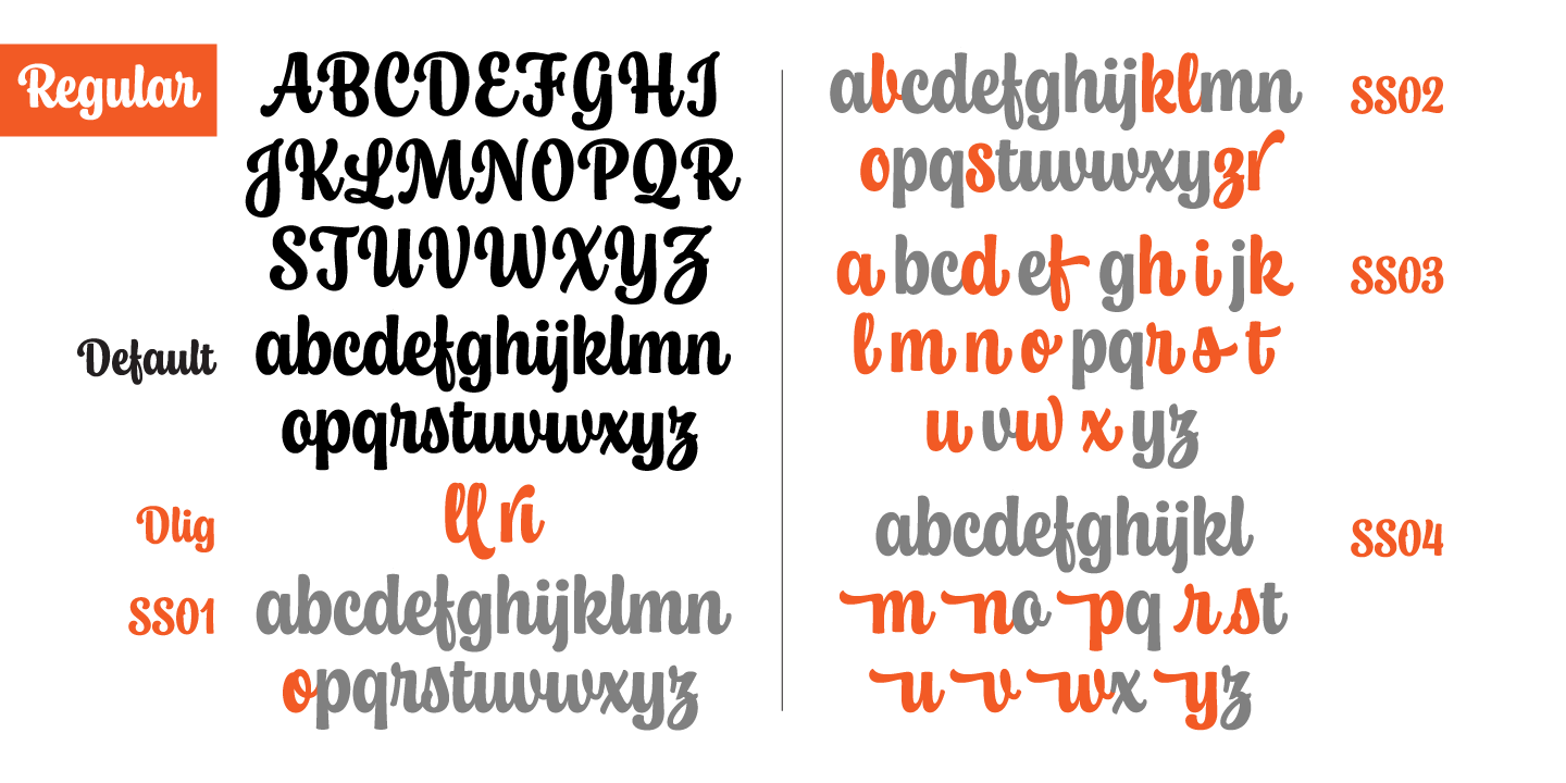 Chonky Regular Font preview